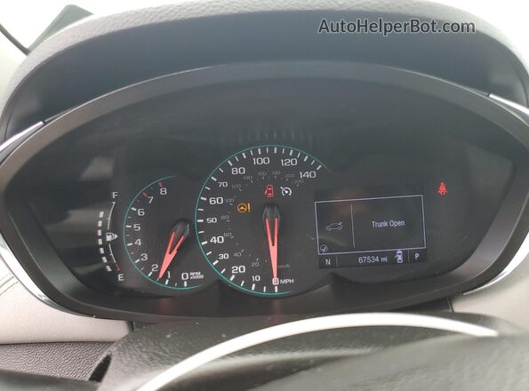 3GNCJLSB7LL200222 2020 CHEVROLET TRAX White Вид щитка приладів