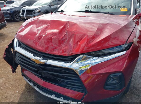 3GNKBCRS0MS505759 2021 CHEVROLET BLAZER Red Vista frontal