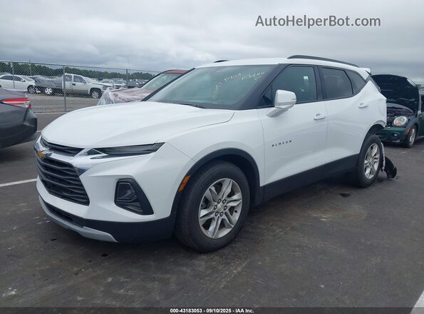 3GNKBCRS0MS550295 2021 CHEVROLET BLAZER White Przód lewy