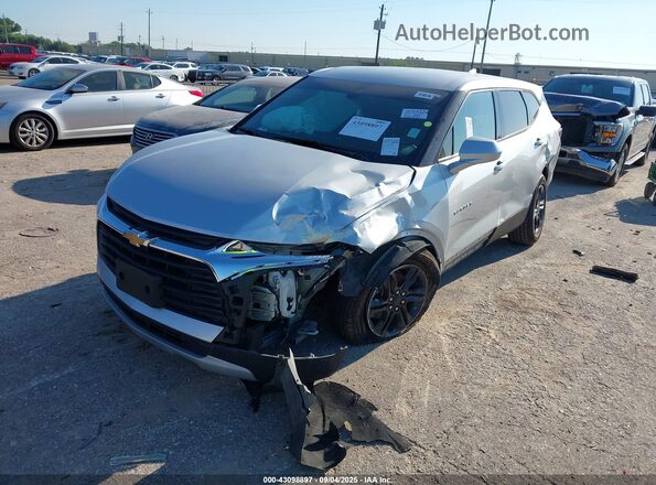 3GNKBCRS0MS576332 2021 CHEVROLET BLAZER Silver Przód lewy