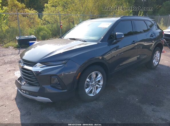 3GNKBCRS8MS518355 2021 CHEVROLET BLAZER Gray Առջևի ձախ երեք քառորդ տեսարան
