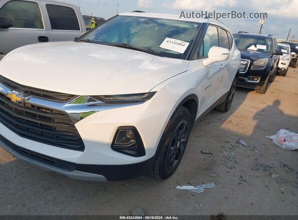 3GNKBDRS2MS540325 2021 CHEVROLET BLAZER Белый Передняя левая четверть