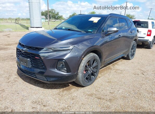 3GNKBERS1MS568090 2021 CHEVROLET BLAZER Gray Առջևի ձախ երեք քառորդ տեսարան