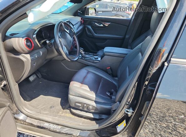 3GNKBERS2MS525765 2021 CHEVROLET BLAZER Black წინა სალონის ხედი