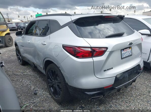 3GNKBERS7MS560821 2021 CHEVROLET BLAZER Silver Trasero izquierdo
