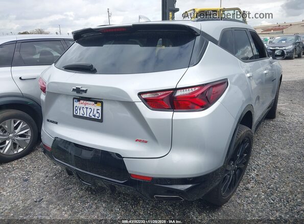 3GNKBERS7MS560821 2021 CHEVROLET BLAZER Silver Trasero derecho