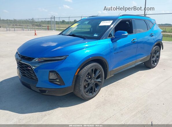 3GNKBERS8LS708618 2020 CHEVROLET BLAZER Light Blue Առջևի ձախ երեք քառորդ տեսարան