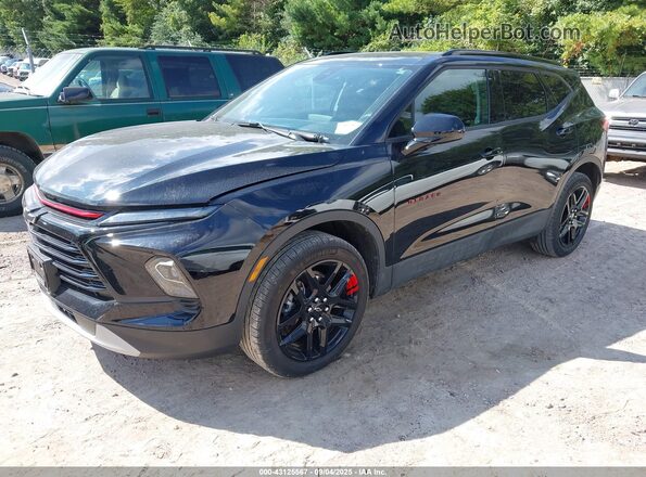 3GNKBHR47RS197009 2024 CHEVROLET BLAZER Черный Передняя левая четверть