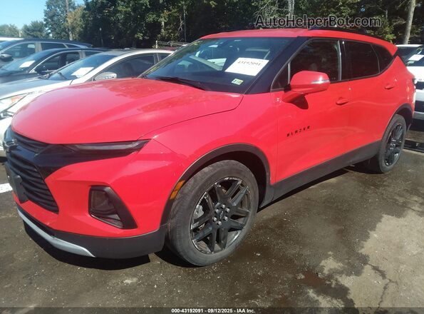 3GNKBHR49LS665667 2020 CHEVROLET BLAZER Red Vista tres cuartos delantera izquierda