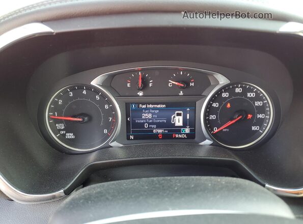 3GNKBHRS2LS548916 2020 CHEVROLET BLAZER Red Вид щитка приладів