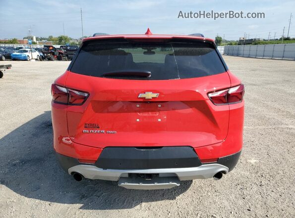 3GNKBHRS2LS548916 2020 CHEVROLET BLAZER Red Вид ззаду