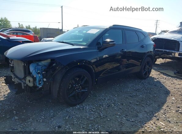 3GNKBJRS7NS155164 2022 CHEVROLET BLAZER Черный Передняя левая четверть