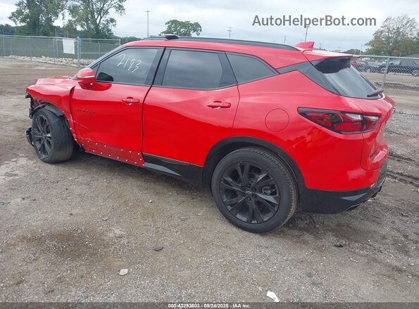 3GNKBKRSXLS642183 2020 CHEVROLET BLAZER Red Հետևի ձախ