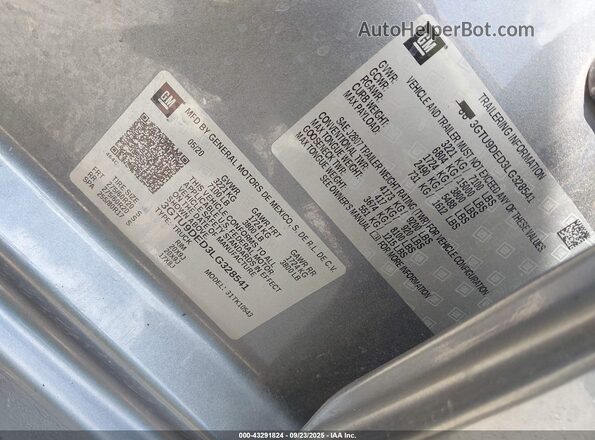 3GTU9DED3LG328541 2020 GMC SIERRA Серый Вид подкапотного пространства