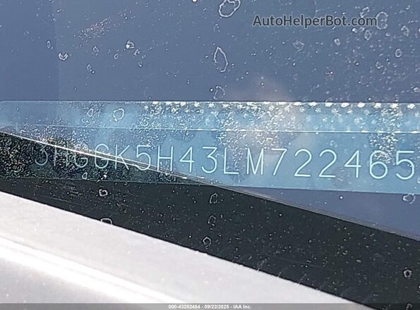 3HGGK5H43LM722465 2020 HONDA FIT Gray Engine compartment view