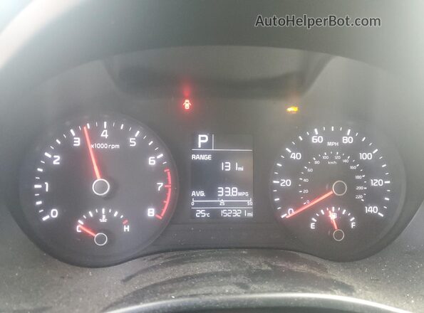 3KPA24AD0LE314251 2020 KIA RIO Белый Вид щитка приборов