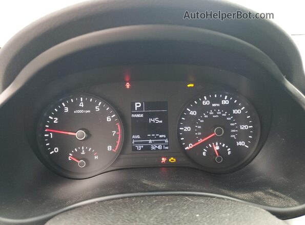 3KPA24AD0LE315402 2020 KIA RIO Black Vista del cuadro de instrumentos