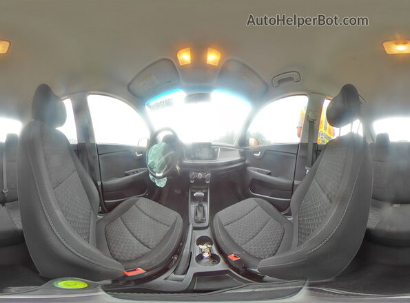 3KPA24AD0LE315402 2020 KIA RIO Black Vista interior de 360 grados