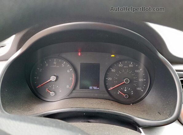 3KPA24AD1LE274262 2020 KIA RIO Белый Вид щитка приборов