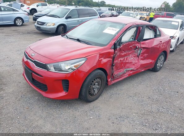 3KPA24AD3LE275610 2020 KIA RIO Red Առջևի ձախ երեք քառորդ տեսարան