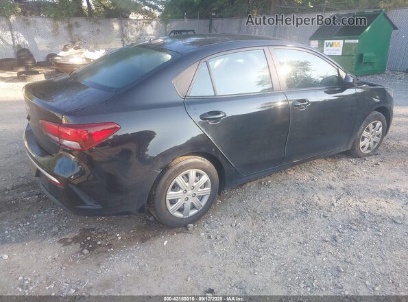 3KPA24AD4NE487953 2022 KIA RIO Black Trasero derecho
