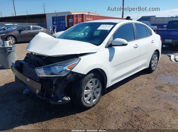 3KPA24AD5ME423063 2021 KIA RIO White წინა მარცხენა ხედი სამი მეოთხედიდან