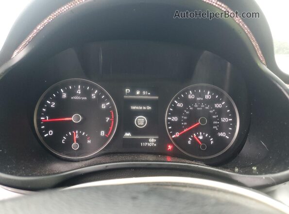 3KPA24AD6ME408281 2021 KIA RIO Silver Instrument cluster view