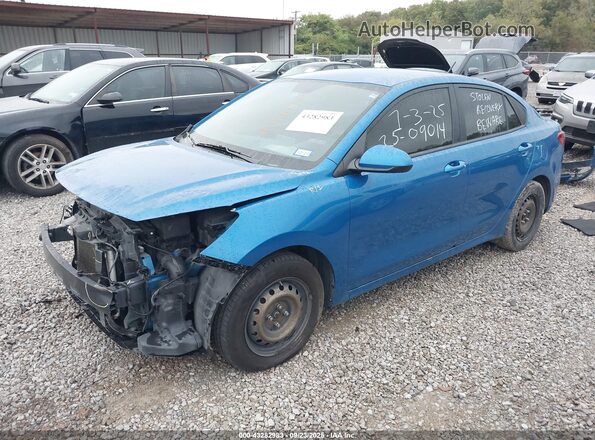 3KPA24AD8NE445012 2022 KIA RIO Синий Передняя левая четверть