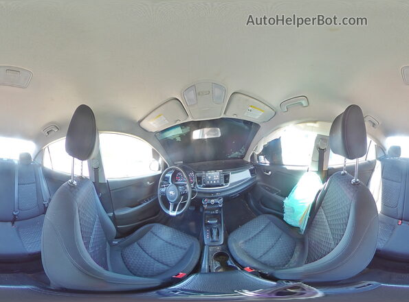 3KPA24AD9LE349645 2020 KIA RIO Charcoal Vista de la etiqueta del VIN