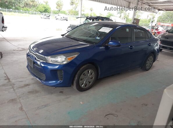 3KPA24AD9LE354652 2020 KIA RIO Blue Vista tres cuartos delantera izquierda