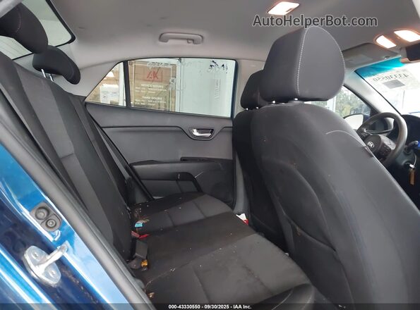3KPA24AD9LE354652 2020 KIA RIO Blue Vista de la etiqueta del VIN
