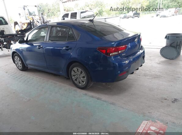 3KPA24AD9LE354652 2020 KIA RIO Blue Trasero izquierdo