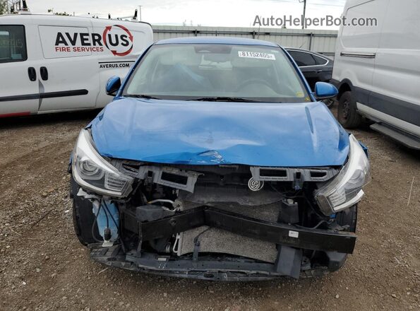 3KPA25ADXME380328 2021 KIA RIO Blue Vista frontal