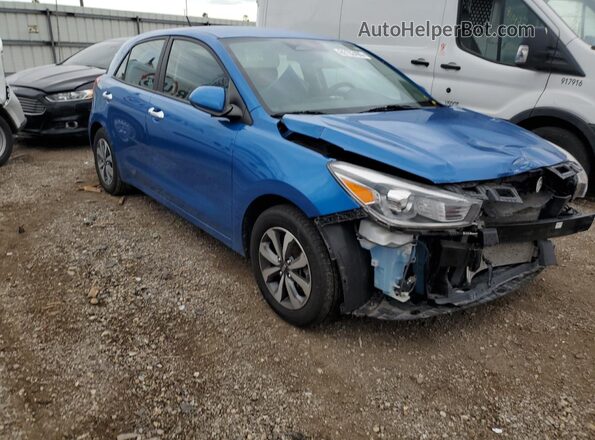 3KPA25ADXME380328 2021 KIA RIO Blue Delantero derecho