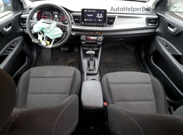 3KPA25ADXME380328 2021 KIA RIO Blue Vista del salpicadero