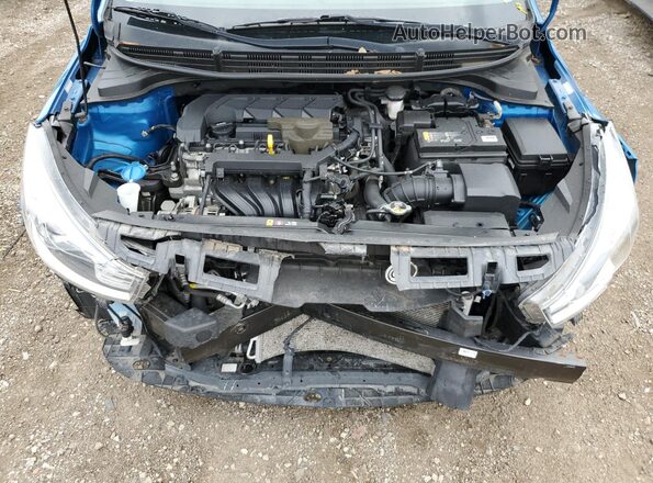 3KPA25ADXME380328 2021 KIA RIO Blue Vista interior trasera