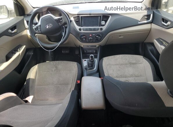 3KPC24A30KE040435 2019 HYUNDAI ACCENT White წინა პანელის ხედი