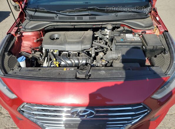 3KPC24A32KE084694 2019 HYUNDAI ACCENT Red Vista interior trasera