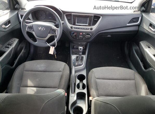 3KPC24A38KE076261 2019 HYUNDAI ACCENT Blue Առջևի վահանակի տեսք