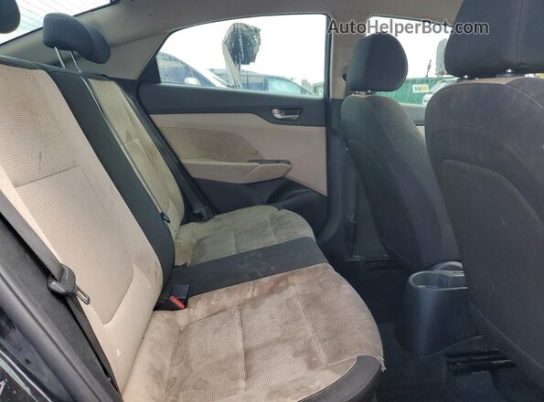 3KPC24A61ME132375 2021 HYUNDAI ACCENT Black Widok tylnych siedzeń