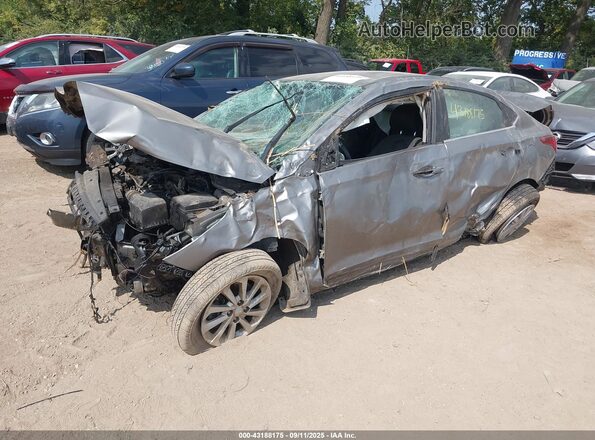3KPC24A61ME138502 2021 HYUNDAI ACCENT Gray Առջևի ձախ երեք քառորդ տեսարան