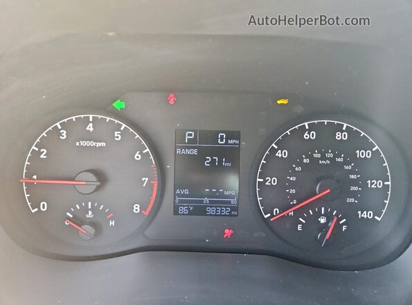 3KPC24A63LE103572 2020 HYUNDAI ACCENT Silver ხელსაწყოთა პანელის ხედი