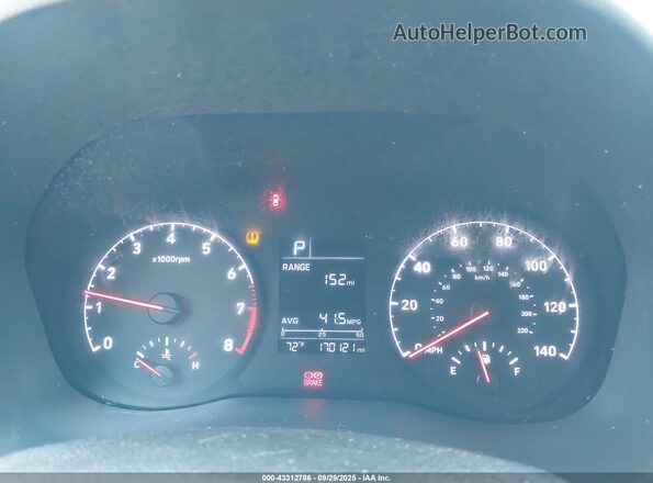 3KPC24A64LE123250 2020 HYUNDAI ACCENT Silver Widok tylnych siedzeń
