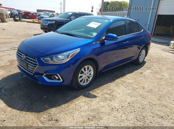 3KPC24A64ME133746 2021 HYUNDAI ACCENT Blue Передня ліва чверть