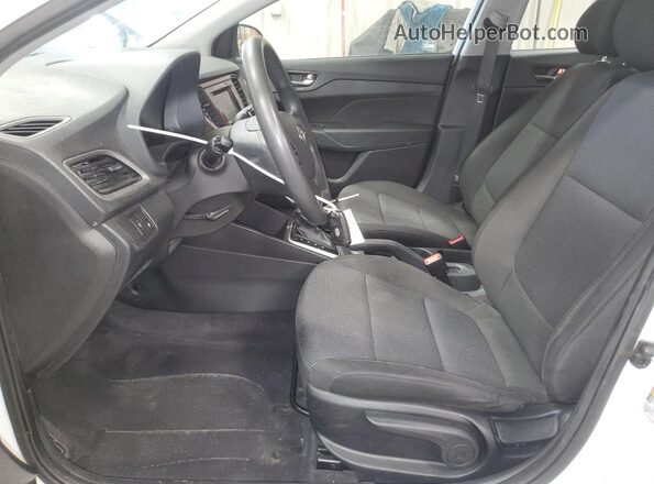 3KPC24A64ME142916 2021 HYUNDAI ACCENT White წინა სალონის ხედი