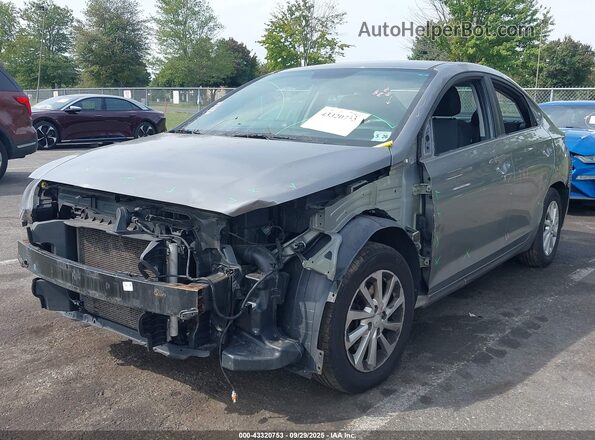 3KPC24A65ME141886 2021 HYUNDAI ACCENT Gray Առջևի ձախ երեք քառորդ տեսարան