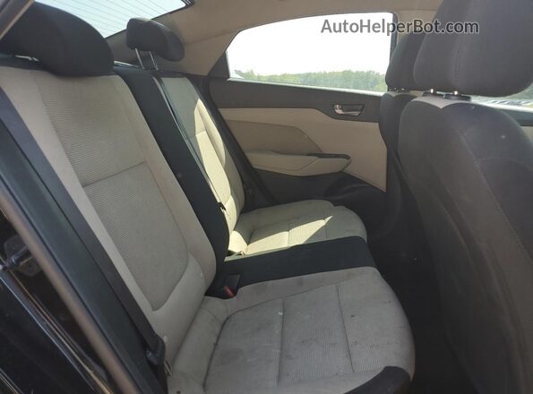 3KPC24A68ME150341 2021 HYUNDAI ACCENT Black Vista de los asientos traseros