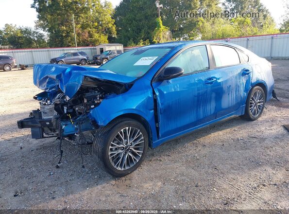 3KPF54AD0NE454672 2022 KIA FORTE Синий Передняя левая четверть