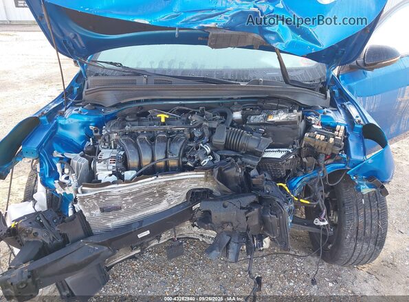 3KPF54AD0NE454672 2022 KIA FORTE Синий Вид сзади