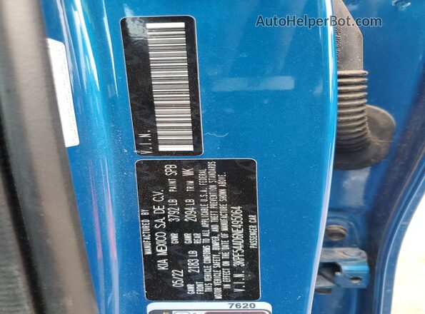 3KPF54AD6NE495064 2022 KIA FORTE Blue 